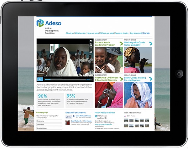 Adeso website design