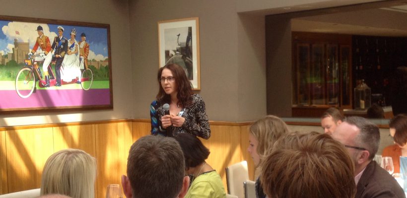 Emma speaking at Charity Comms lunch - rebranding the third sector