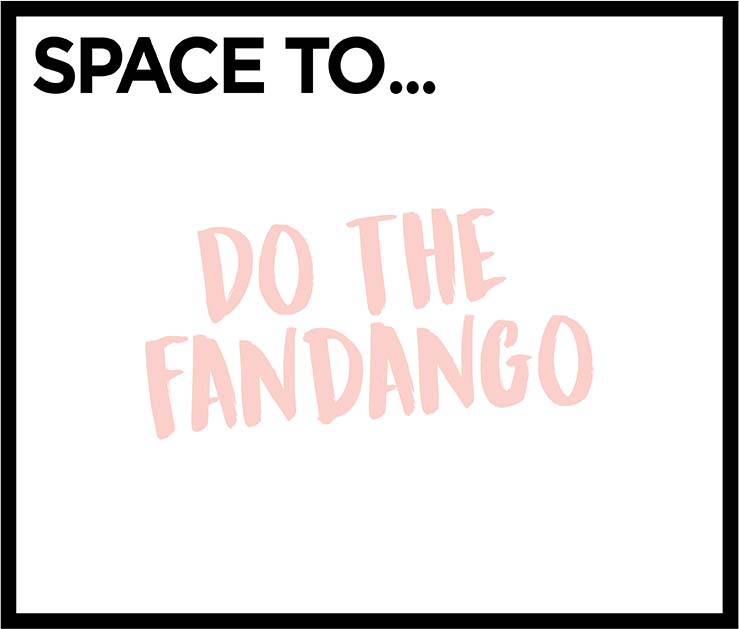 Space to dance logo in use