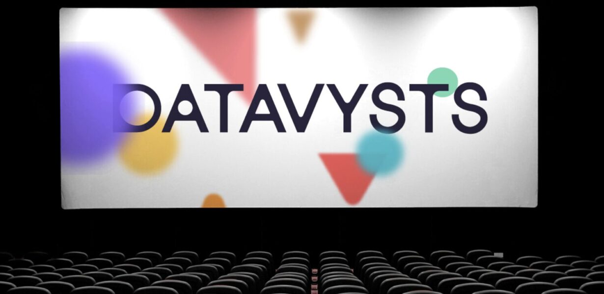 Cinema-style preview of the Datavysts visual identity